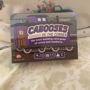 Cabooses in the Corner Card Game - Purple Accent